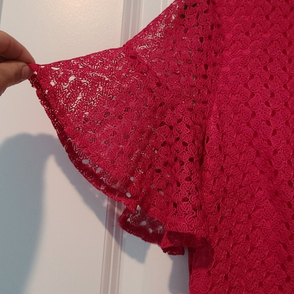 American Living Pink Lace‎ overlay dress - Picture 2 of 5